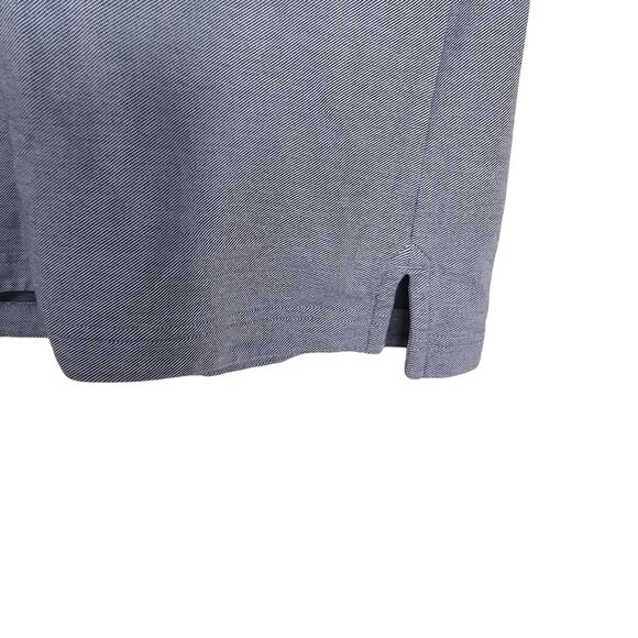 Travis Mathew Performance Polo Shirt XXL Gray & Blue Stripes Short Sleeve Golf - Picture 10 of 10
